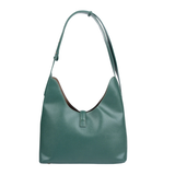 Compacte zwarte flap tas met draaisluiting