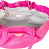 Roze carryall tote tas met magneetsluiting